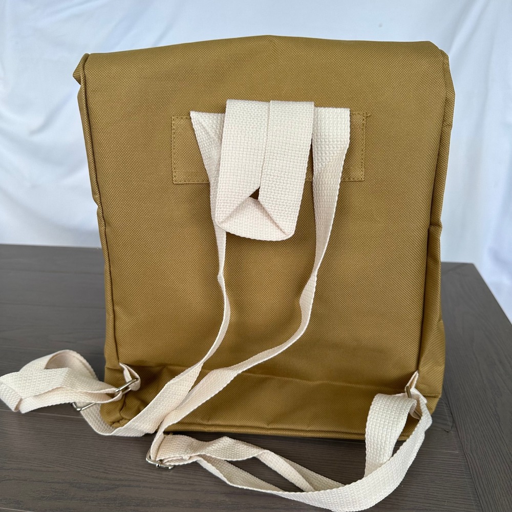 McDonalds Im Lovin It Canvas Roll Top Backpack Paperbag Golden Arches Bag Retro - Picture 7 of 7